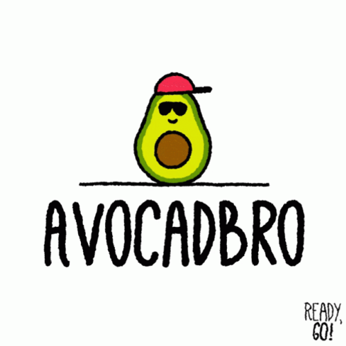 Avocado Funny Rapper Cartoon Meme GIF