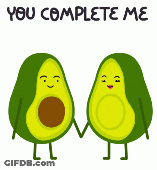 Avocado True Love You Complete Me GIF