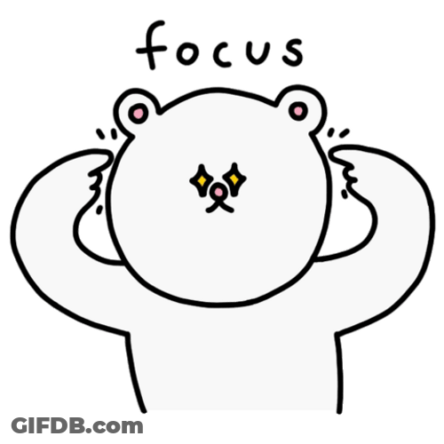 Avoid Being Distracted Just Focus GIF