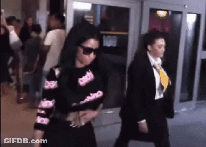 Avoiding Paparazzi Nicki Minaj GIF