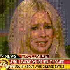 Avril Lavigne On Her Health Scare Is Featured On Cnn News GIF
