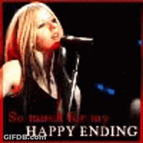 Avril Lavigne So Much For My Happy Ending GIF
