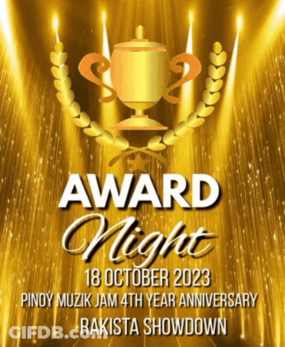 Award Night Poster October GIF