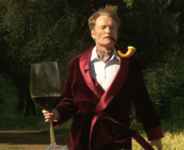 Awesome Conan Wine Tasting GIF
