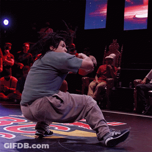 Awesome Dreads Guy Break Dance GIF