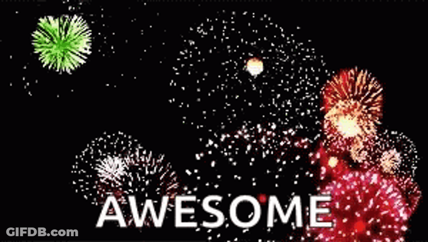 Awesome Firework Display GIF
