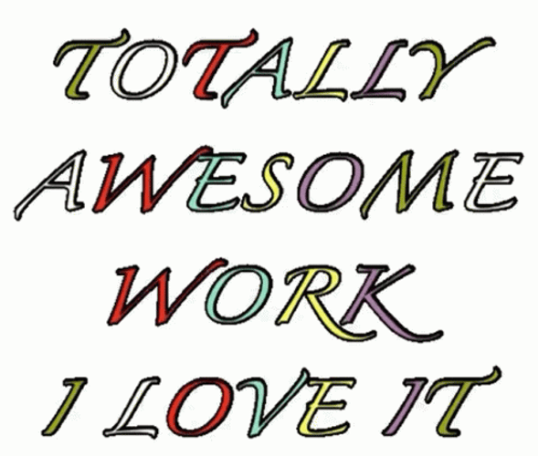 Awesome Job In White Background GIF