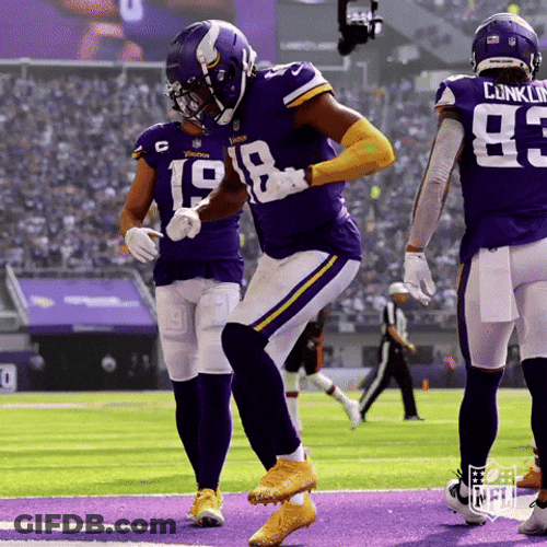 Awesome Justin Jefferson Griddy Dance GIF