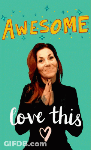 Awesome Love Greeting Card Woman GIF