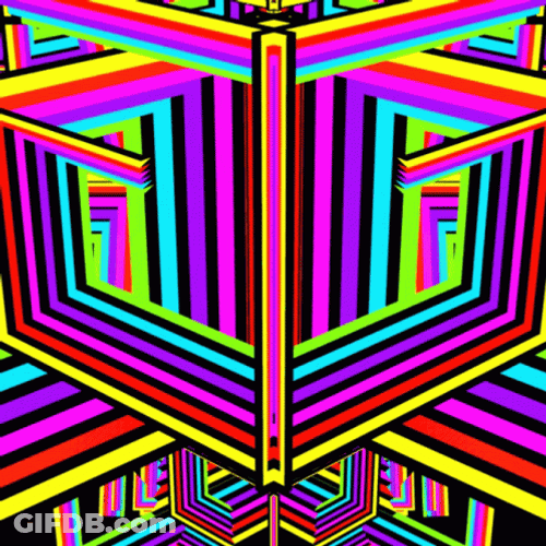 Awesome Moving Rainbow GIF