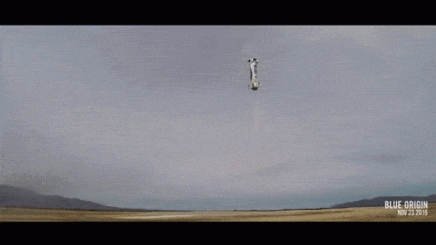 Awesome Rocket Landing GIF