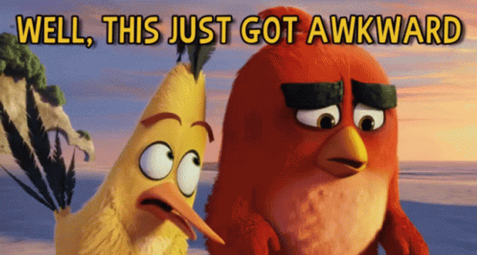 Awkward Angry Birds GIF