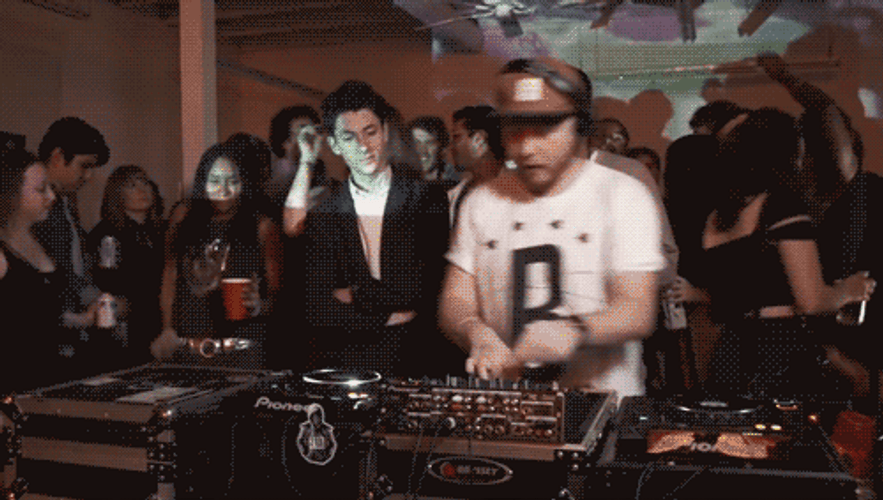 Awkward DJ Clubbing GIF