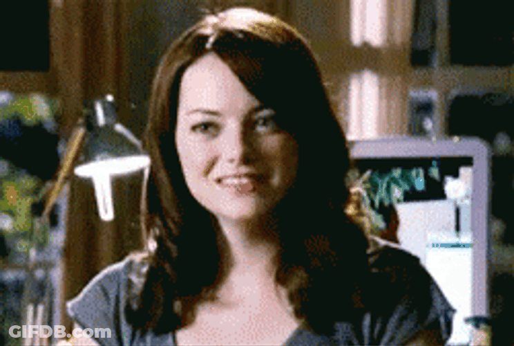 Awkward Emma Stone Looking Disgusted GIF