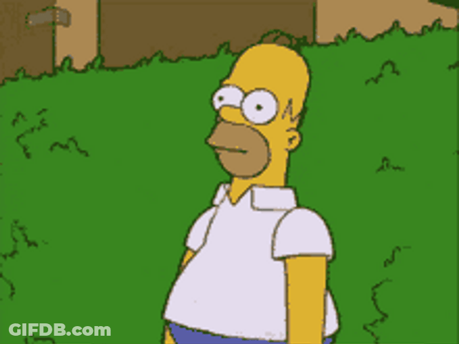 Awkward Homer Simpson GIF