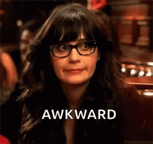 Awkward Jessica Day GIF