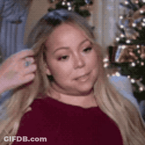 Awkward Mariah Carey Smile GIF