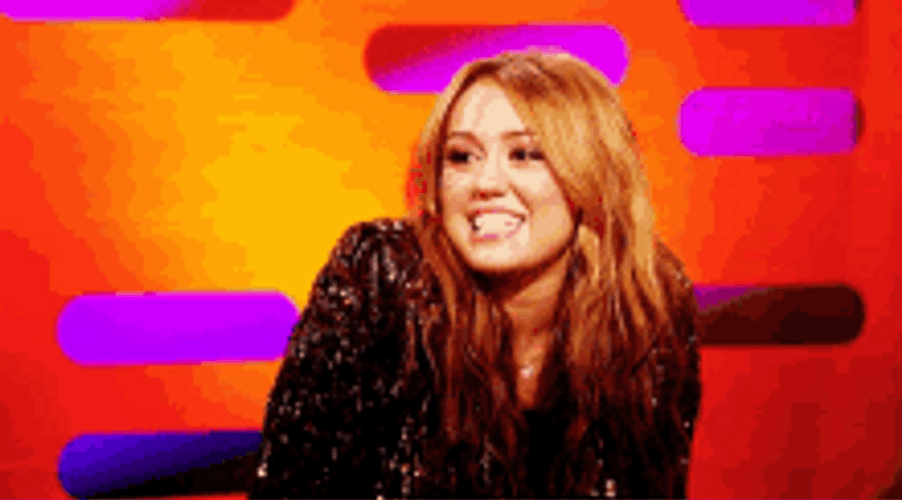 Awkward Miley Cyrus GIF