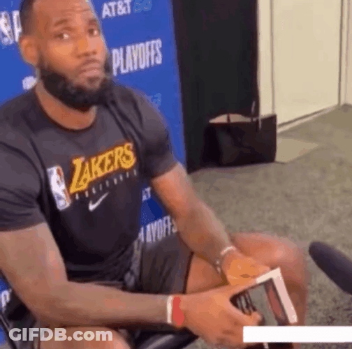 Awkward Pose Lebron Missing Dunk GIF