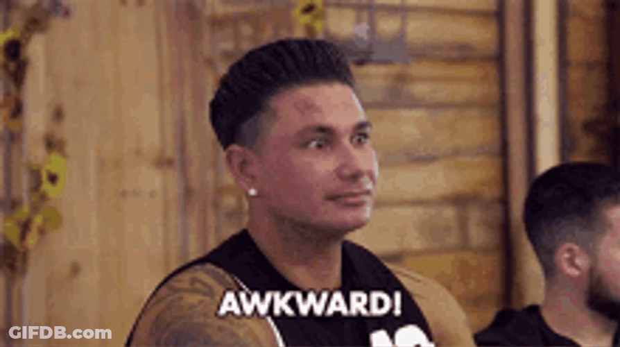 Awkward Shocked Widen Eyes GIF