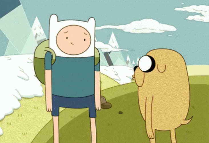 Awkward Sibling Bro Hug Adventure Time GIF
