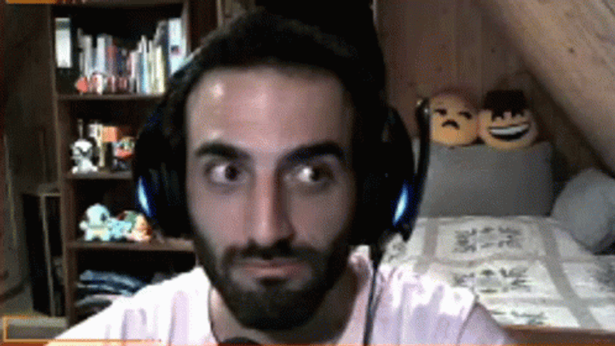 Awkward Side Eye Rolling GIF