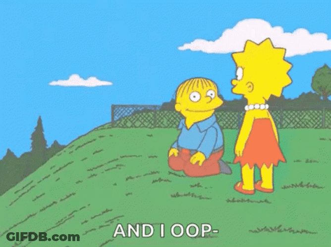 Awkward The Simpsons And I Oop GIF