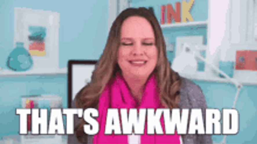 Awkward Uncomfortable Woman GIF