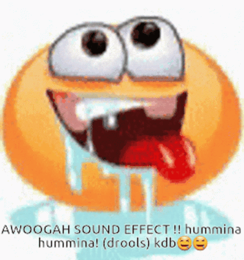 Awooga Drooling Emoji GIF