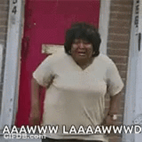 Aww Lawd Woman Fall Out GIF
