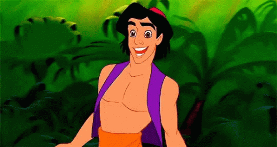 Aww Shucks Aladdin GIF