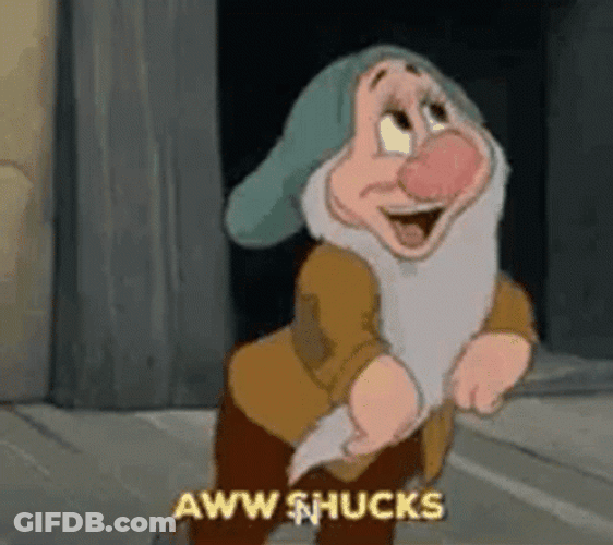 Aww Shucks Bashful Dwarf GIF