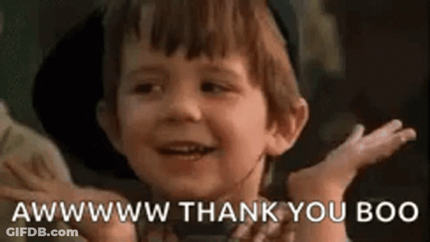 Aww Thank You Boo GIF