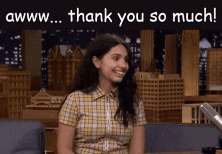 Aww Thank You Girl Interview Reaction GIF