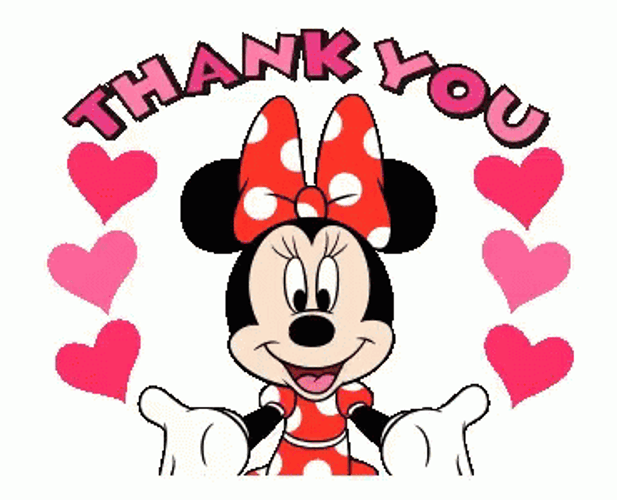 Aww Thank You Minnie Mouse GIF