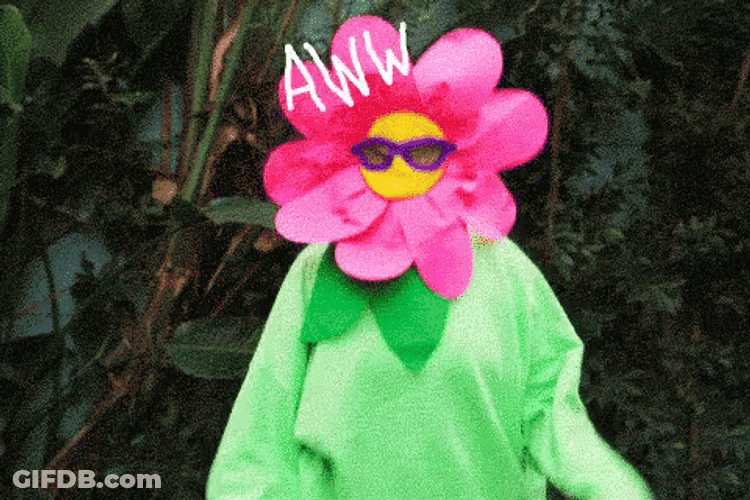Aww Yeah Flower Suit GIF