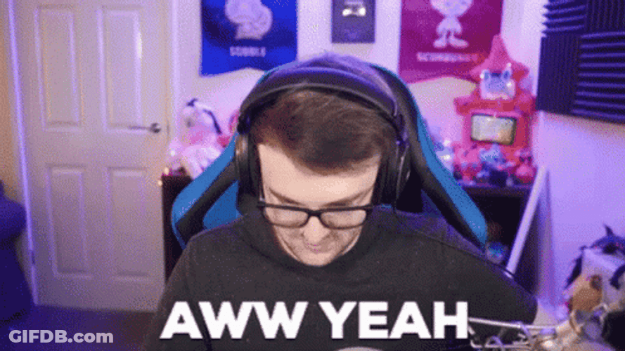 Aww Yeah In Glitters GIF