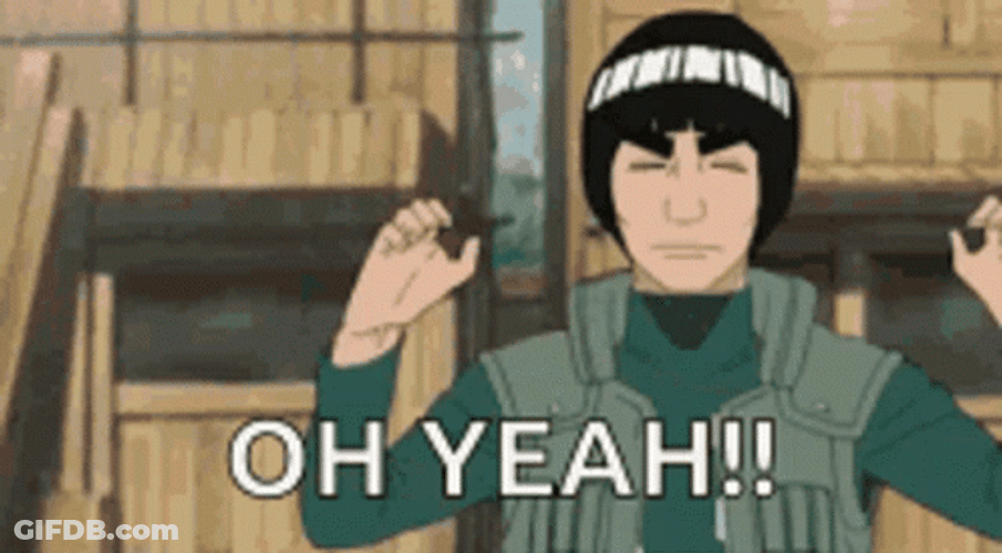 Aww Yeah Rock Lee GIF