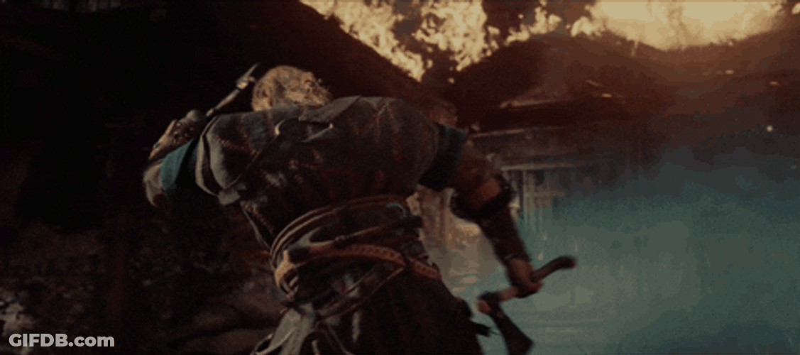 Axe Throwing Assassins Creed GIF