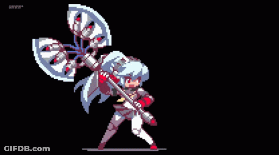 Axe Throwing Pixel Art GIF