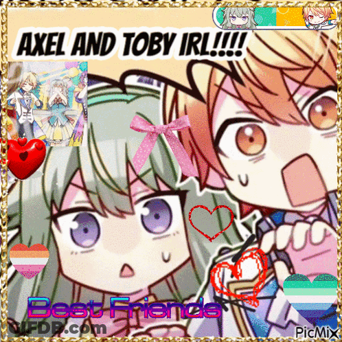 Axel And Toby Best Friends Collage GIF