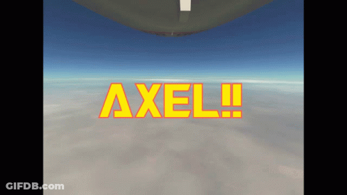Axel On Blue Background GIF