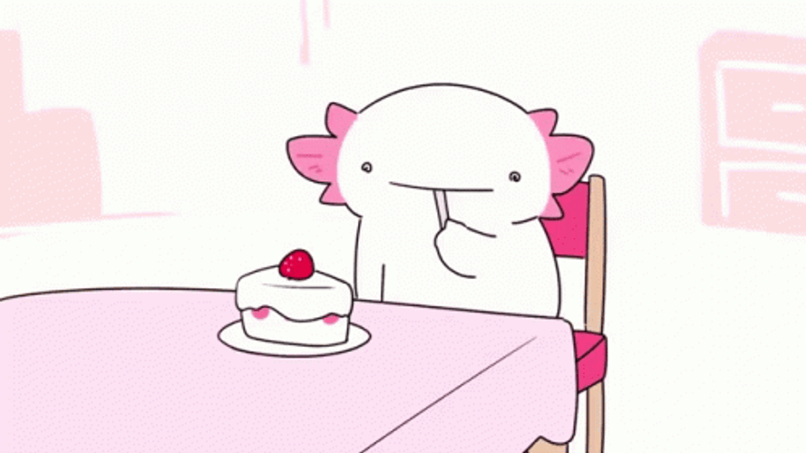 Axolotl Meme Slamming The Table Using A Chair GIF