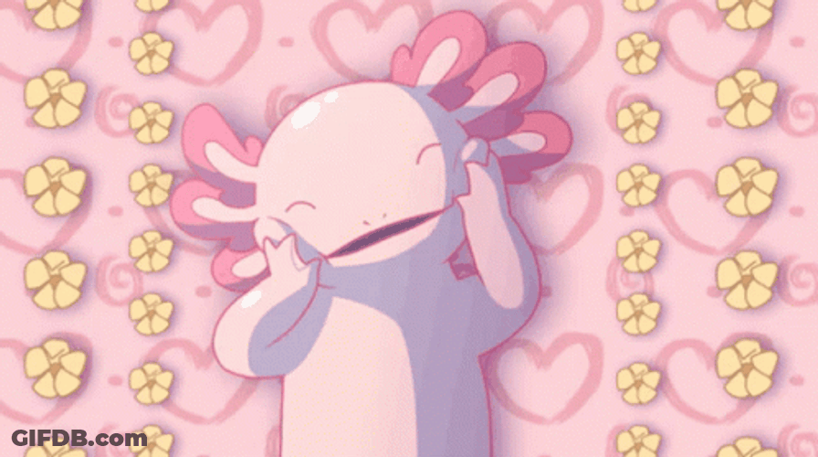 Axolotl Squishmallow Squishing Cheeks GIF