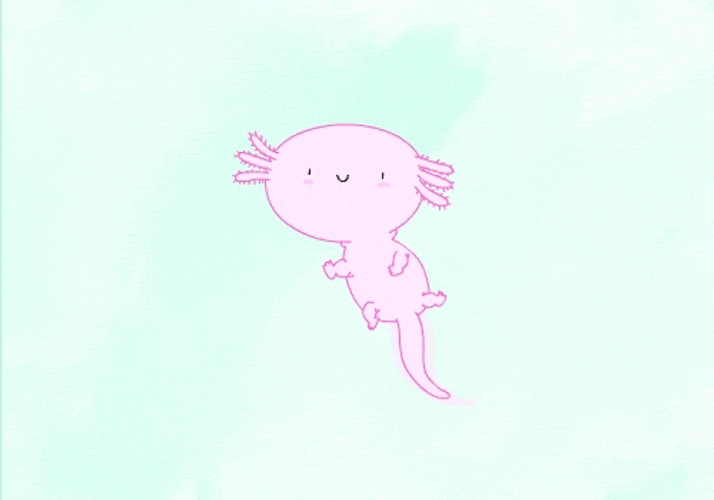 Axolotl Wiggling Ears And Tail GIF