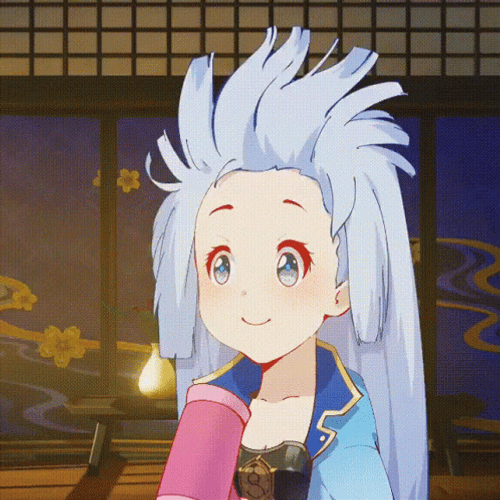 Ayaka Hair Blowing GIF