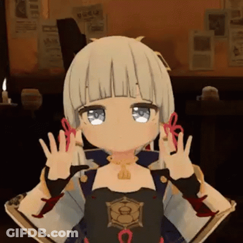 Ayaka Hands Up GIF