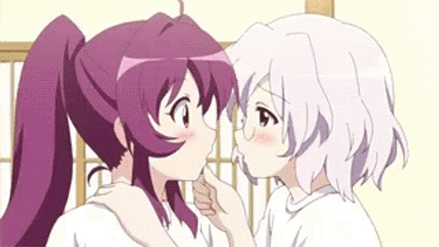 Ayano Sugiura Anime Kiss Scene GIF