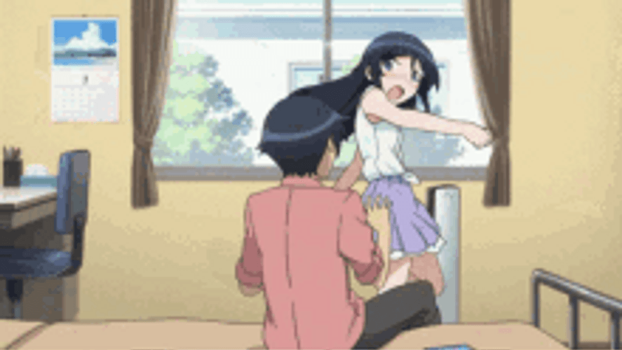 Ayase Giving Strong Kick GIF