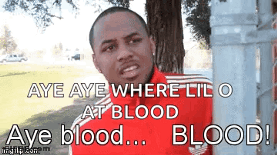 Aye Aye Blood Shouting Guy GIF